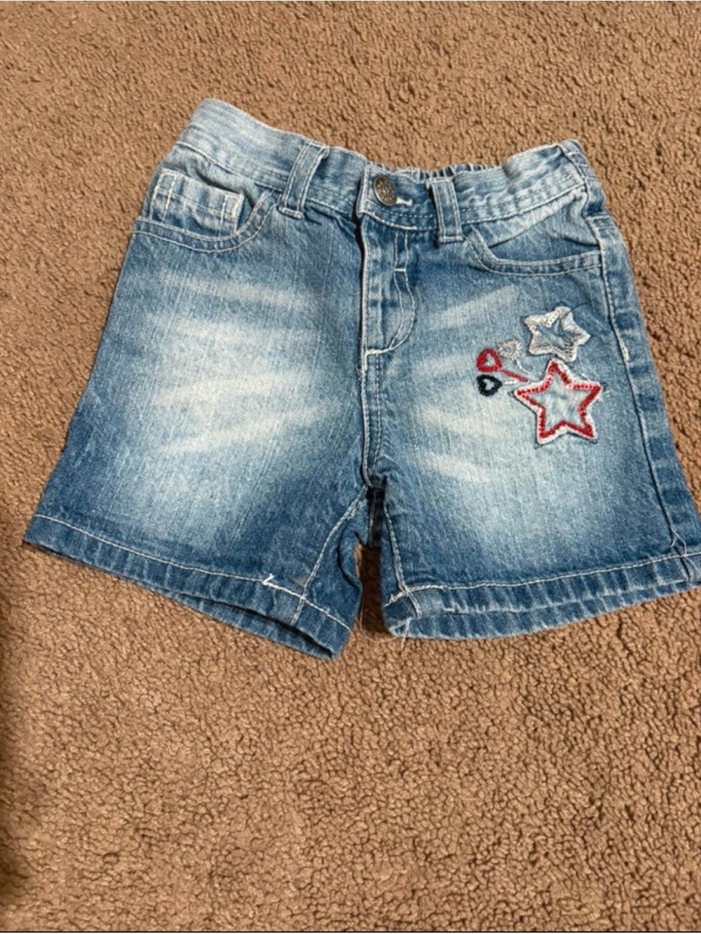 Koala Kids Blue Denim Elastic Waist Shorts